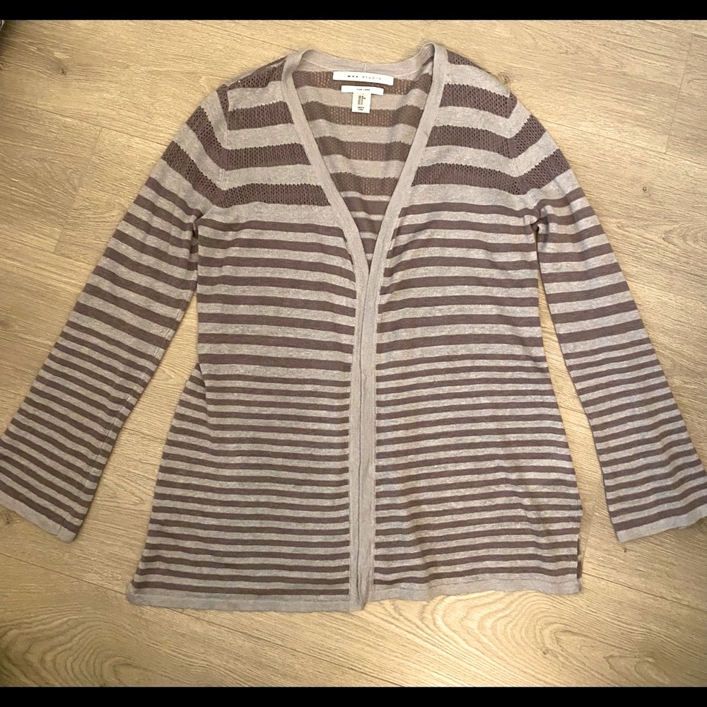 Linen open cardigan M